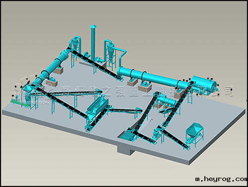 新型有机肥二合一造粒生产工艺